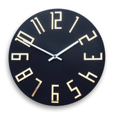 Moderné nástenné hodiny Slim Matná Čierna